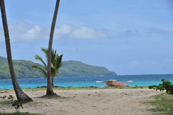 Chegando à Playa Rincón, perto de La Galera, na península de Samaná, na costa norte da República Dominicana